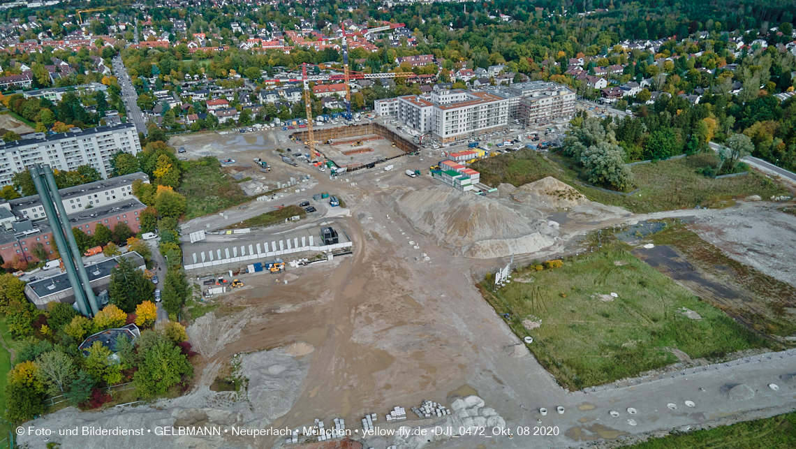 09.10.2020 - Baustelle Alexisqaurtier und Pandion Verde in Neuperlach